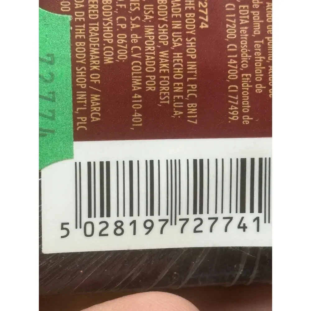 NOS 2002 The Body Shop Cranberry Vegetable Glycerin Bar Soap 3.5 oz
